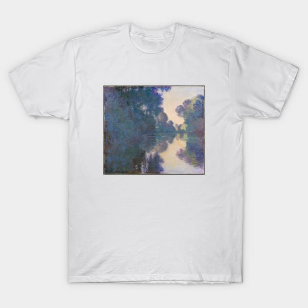 Morning on the Seine near Giverny T-Shirt by ClaudeMonet